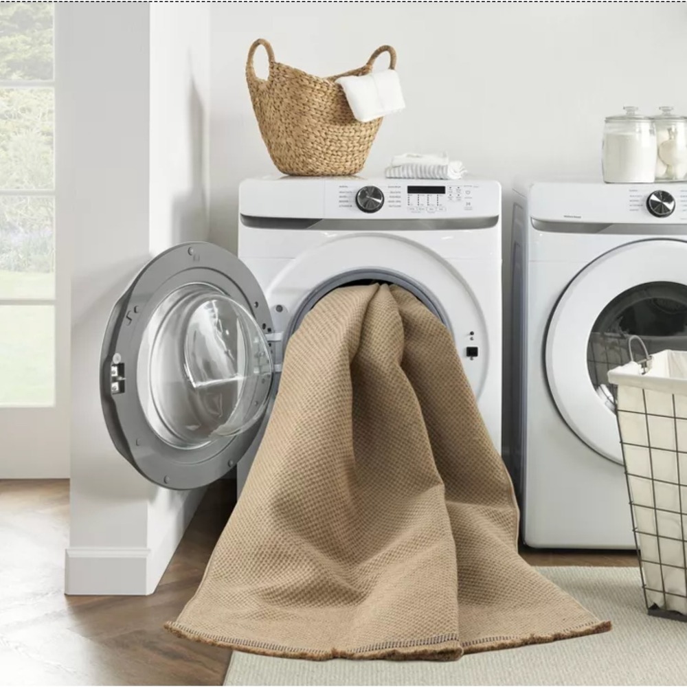 Nourison Washable Jute 2' x 6' Natural Runner Indoor Non-Slip Flatweave Rug- NWT - Picture 4 of 10